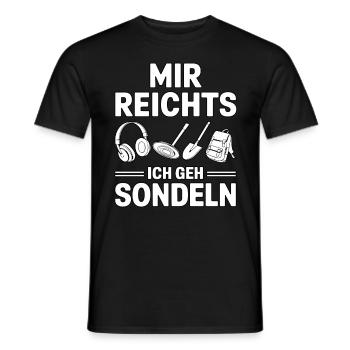 Mir Reichts Ich Geh Sondeln Metalldetektor - Männer T-Shirt - Schwarz - Vorne - AI Model Male 178 light (178cm)