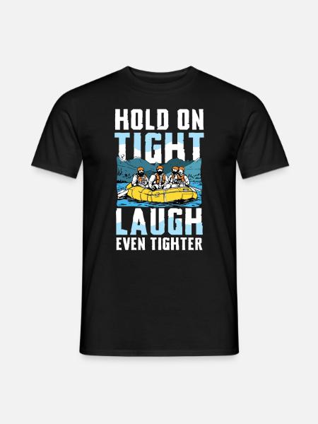 Rafting Adventure : Accrochez-vous, riez - T-shirt homme - noir