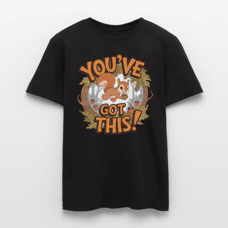 Du Schaffst Das! Eichhörnchen Mit Eichel Männer T-Shirt