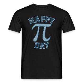 Celebrate International Pi Day in Style and - Men's T-Shirt - black - Front - AI Model Male 178 light (178cm)