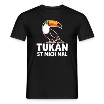 Toucan St Me Times, Toucan, Oiseau Exotique, - T-shirt homme - noir - Devant - AI Model Male 178 light (178cm)