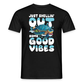 Dive with the Turtles - Ocean Lover für Ozean - Männer T-Shirt - Schwarz - Vorne - AI Model Male 178 light (178cm)