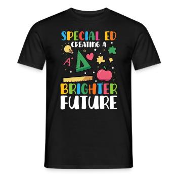L’éducation spécialisée crée un avenir meilleur grâce à - T-shirt homme - noir - Devant - AI Model Male 178 light (178cm)