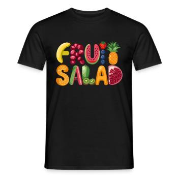 Un plaisir fruité avec des vitamines pour tous les jours - T-shirt homme - noir - Devant - AI Model Male 178 light (178cm)