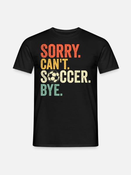 Fußball - Männer T-Shirt - Schwarz