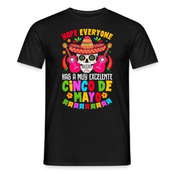 Cino de Mayo - Men's T-Shirt - black - Front - AI Model Male 178 light (178cm)
