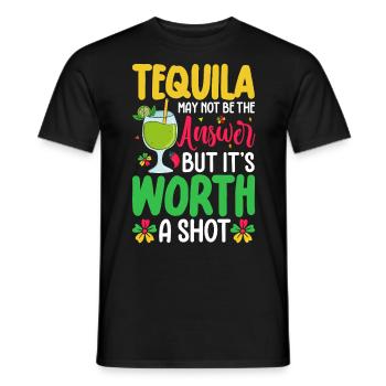 Tequila - Männer T-Shirt - Schwarz - Vorne - AI Model Male 178 light (178cm)