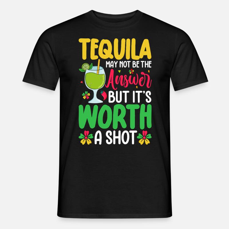 Tequila - Männer T-Shirt - Schwarz