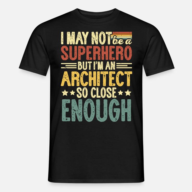 Architekt - Männer T-Shirt - Schwarz