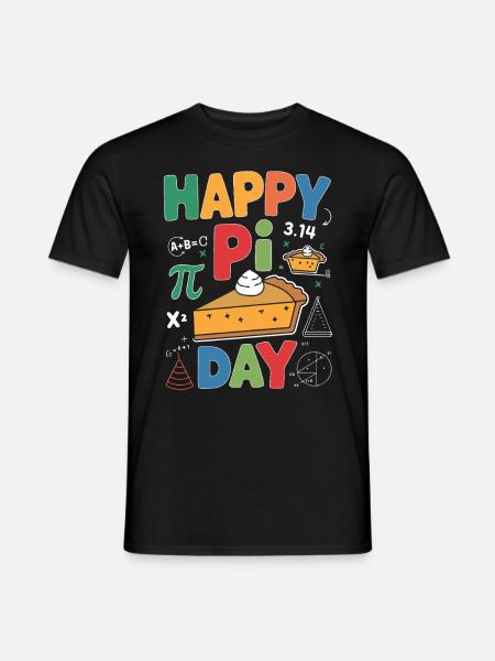 Happy Pi Day - Men's T-Shirt - black