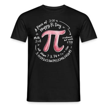Pi - Männer T-Shirt - Schwarz - Vorne - AI Model Male 178 light (178cm)