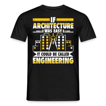 Architect - Men's T-Shirt - black - Front - AI Model Male 178 light (178cm)
