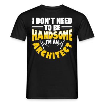 Architect - Men's T-Shirt - black - Front - AI Model Male 178 light (178cm)