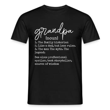 Papi - T-shirt homme - noir - Devant - AI Model Male 178 light (178cm)