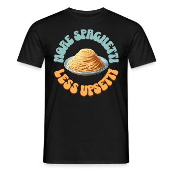 Spaghettis - T-shirt homme - noir - Devant - AI Model Male 178 light (178cm)