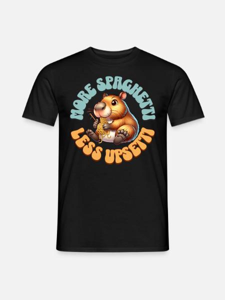 Plus de spaghettis moins d’upsetti - T-shirt homme - noir