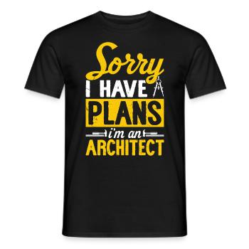 Architekt - Männer T-Shirt - Schwarz - Vorne - AI Model Male 178 light (178cm)