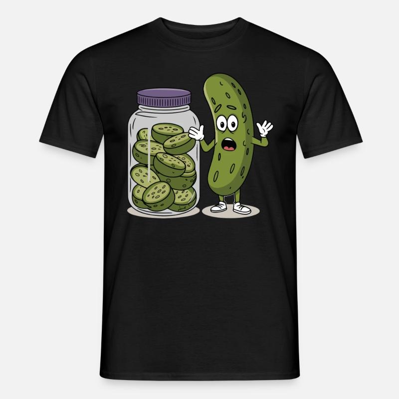 Gurke - Männer T-Shirt - Schwarz