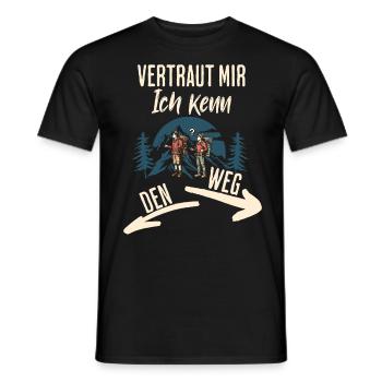 Wander - Men's T-Shirt - black - Front - AI Model Male 178 light (178cm)