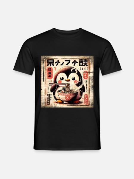 Penguin Ramen - Men's T-Shirt - black