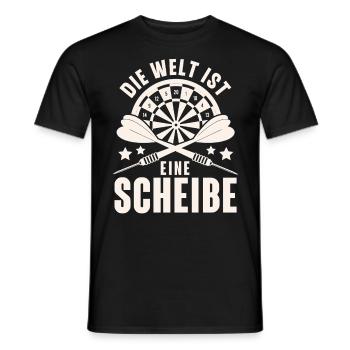 Darts Dart Darten Dartspiel - Männer T-Shirt - Schwarz - Vorne - AI Model Male 178 light (178cm)
