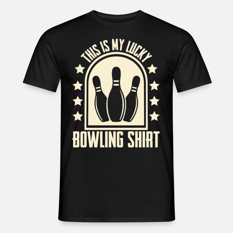 Bowling - Männer T-Shirt - Schwarz