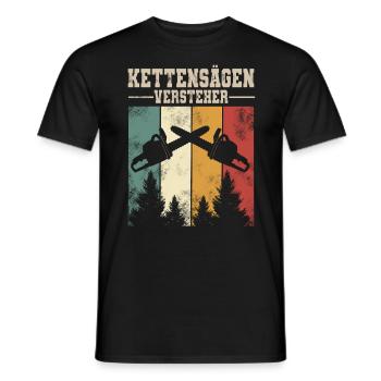 Holzfäller - Männer T-Shirt - Schwarz - Vorne - AI Model Male 178 light (178cm)