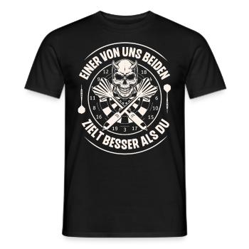 Darts Dartspieler Dart - Männer T-Shirt - Schwarz - Vorne - AI Model Male 178 light (178cm)