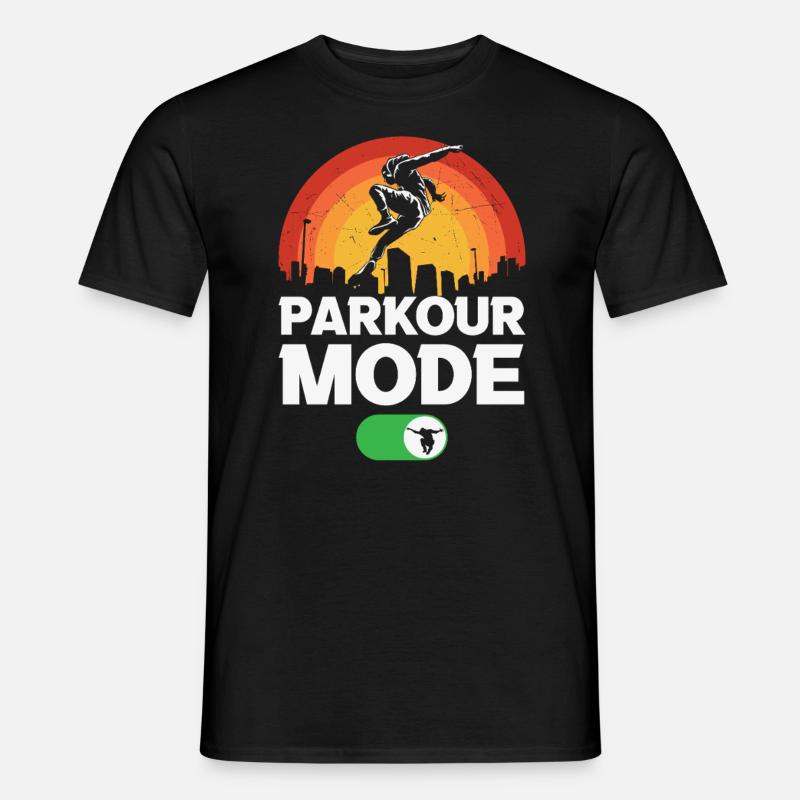 Parkour - Männer T-Shirt - Schwarz