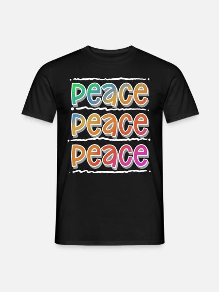 Peace - Men's T-Shirt - black