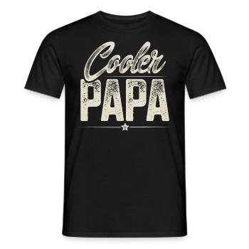 Papa Vater Vatertag - Männer T-Shirt - Schwarz - Vorne - AI Model Male 178 light (178cm)