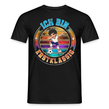 Ich Bin Erstklassig Einschulung - Männer T-Shirt - Schwarz - Vorne - AI Model Male 178 light (178cm)