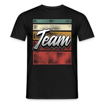 Team - Männer T-Shirt - Schwarz - Vorne - AI Model Male 178 light (178cm)