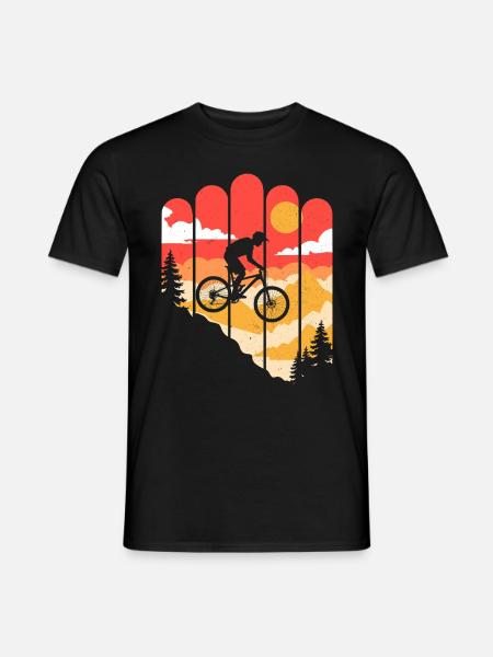 VTT Vélo Cyclisme - T-shirt homme - noir