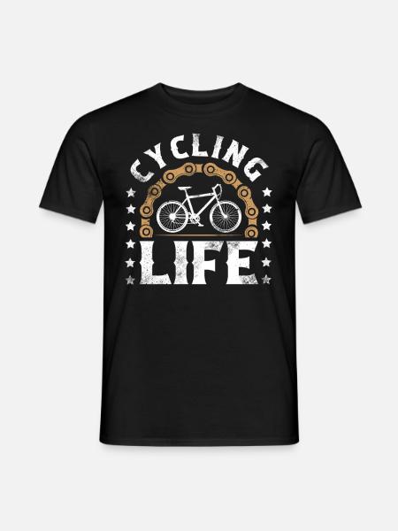 Mountain Bike Bicycle - Men's T-Shirt - black