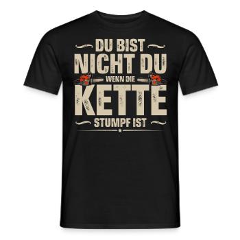Holzfäller - Männer T-Shirt - Schwarz - Vorne - AI Model Male 178 light (178cm)