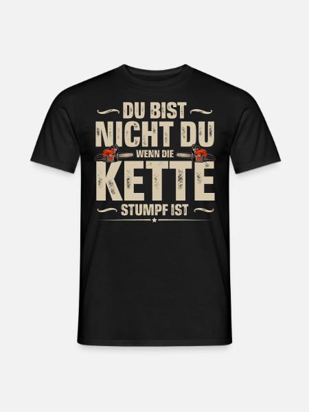 Holzfäller - Männer T-Shirt - Schwarz
