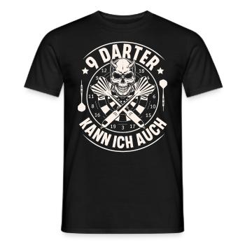 Darts - Männer T-Shirt - Schwarz - Vorne - AI Model Male 178 light (178cm)