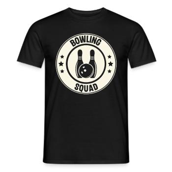 Bowling - Männer T-Shirt - Schwarz - Vorne - AI Model Male 178 light (178cm)