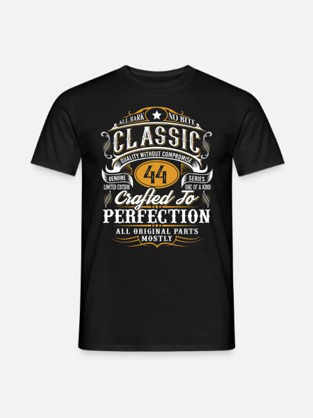 44th Birthday - Men's T-Shirt - black