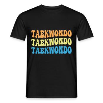 Taekwondo - Männer T-Shirt - Schwarz - Vorne - AI Model Male 178 light (178cm)