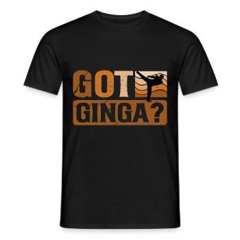 Git Ginga? - Men's T-Shirt - black - Front - AI Model Male 178 light (178cm)
