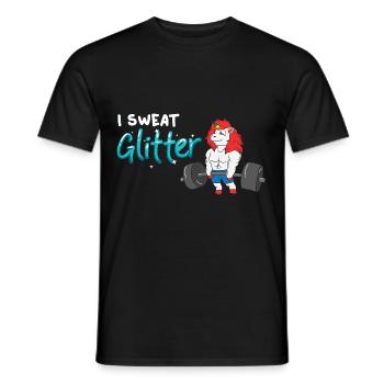 Einhorn Muskel Workout Fitness Training Sport - Männer T-Shirt - Schwarz - Vorne - AI Model Male 178 light (178cm)