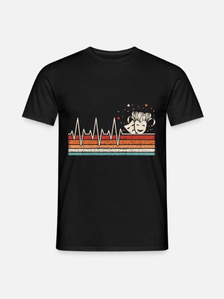 Carnival Heartbeat - Men's T-Shirt - black