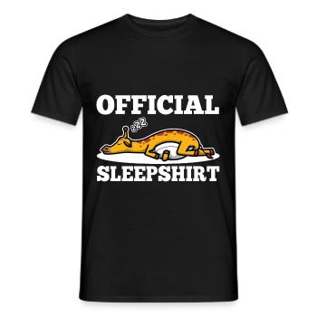 Official sleepshirt Giraffe - Männer T-Shirt - Schwarz - Vorne - AI Model Male 178 light (178cm)
