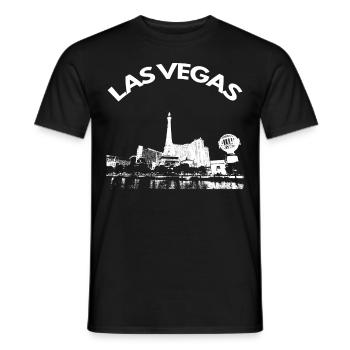 Las Vegas USA casino Amerika geschenk nevada - Männer T-Shirt - Schwarz - Vorne - AI Model Male 178 light (178cm)