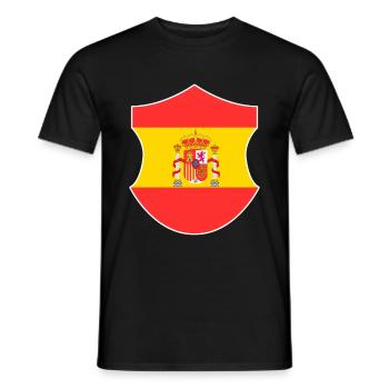 Spanien Süden Geschenk Madrid Urlaub Sonne Wappen - Männer T-Shirt - Schwarz - Vorne - AI Model Male 178 light (178cm)