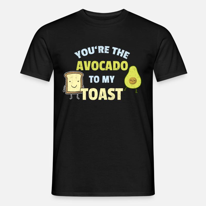 Avocado - Männer T-Shirt - Schwarz