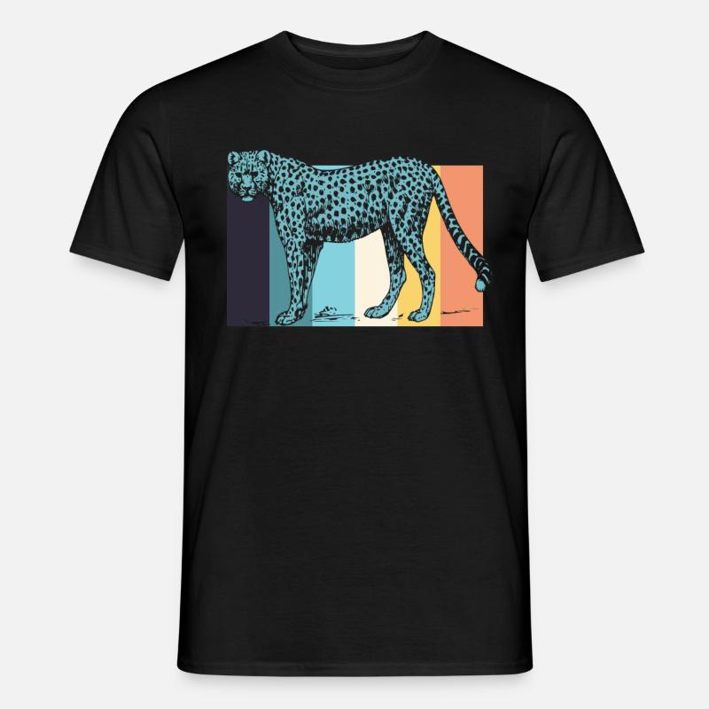 Guépards guépard - T-shirt homme - noir