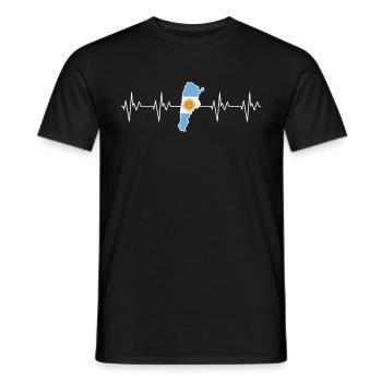 Argentina - Men's T-Shirt - black - Front - AI Model Male 178 light (178cm)